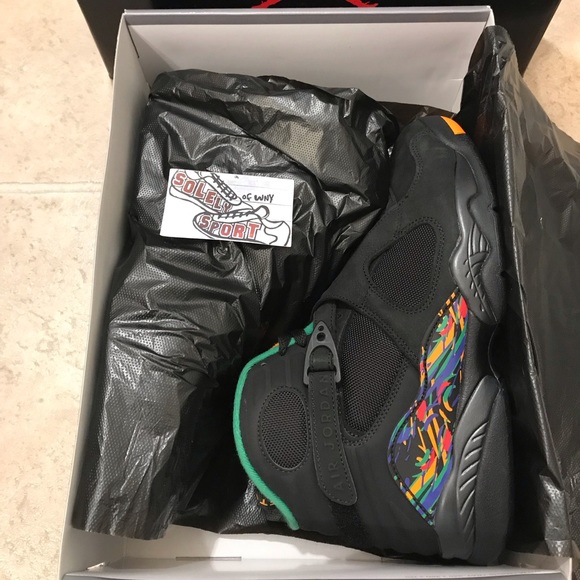 NEW Nike Air Jordan Retro 8 VIII Black Tinker XI V - Picture 8 of 8